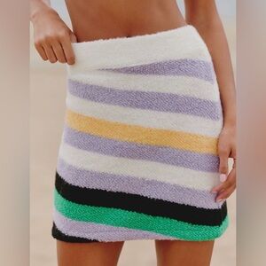 Daily Practice Cozy Stripe Sweater Mini Skirt Size XXS NWT